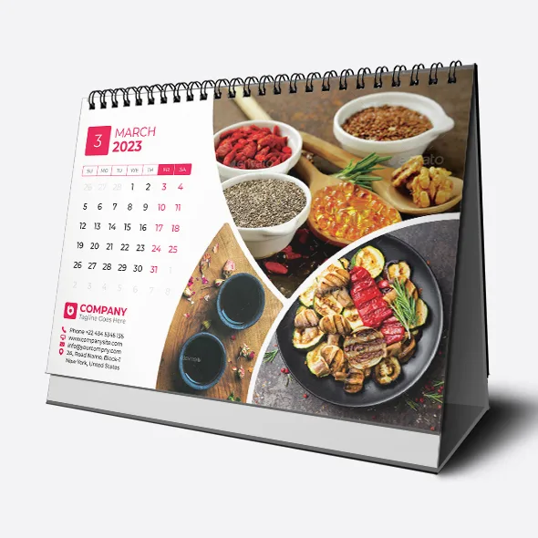 Food Desk Calendar